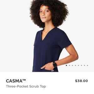 FIGS Casma Scrub Top - Navy